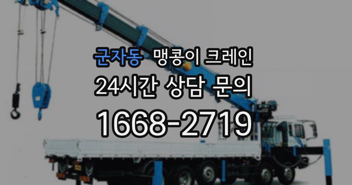 군자동 맹콩이 크레인