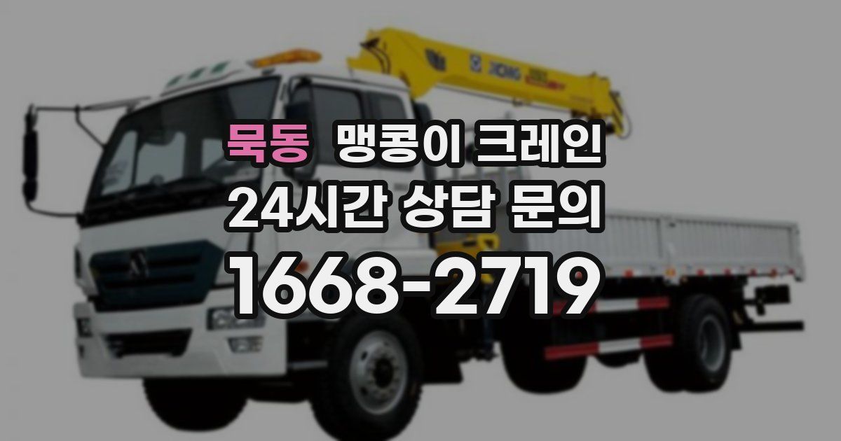 묵동 맹콩이 크레인