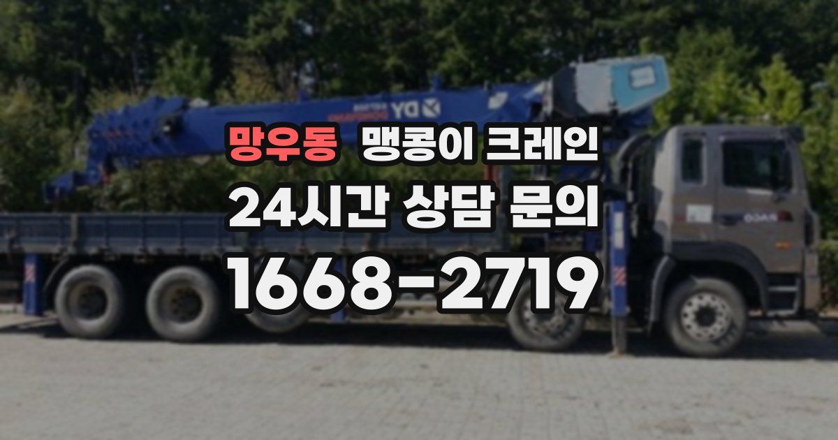 망우동 맹콩이 크레인
