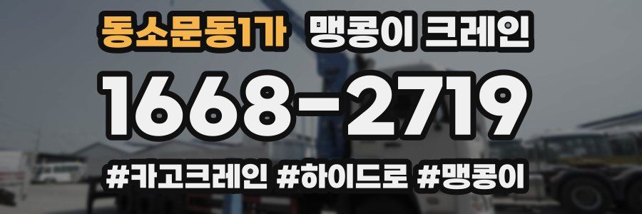 동소문동1가 맹콩이 크레인