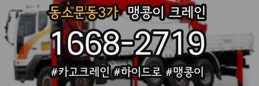 동소문동3가 맹콩이 크레인