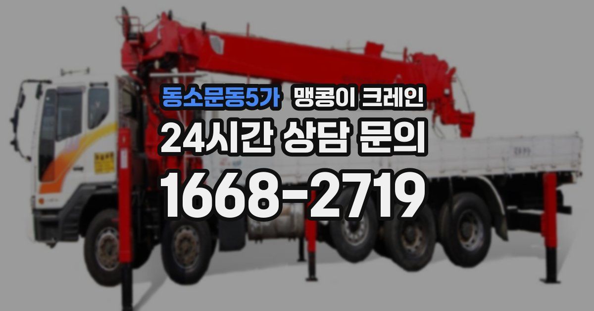 동소문동5가 맹콩이 크레인