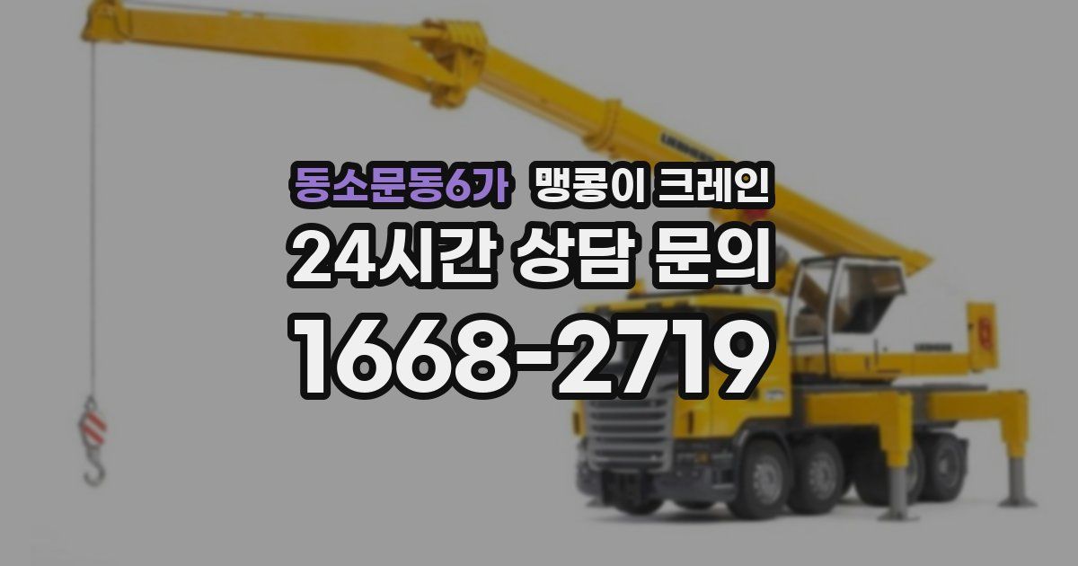 동소문동6가 맹콩이 크레인
