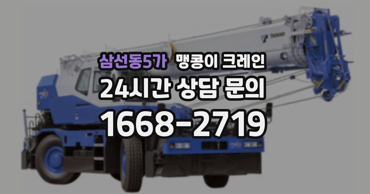 삼선동5가 맹콩이 크레인