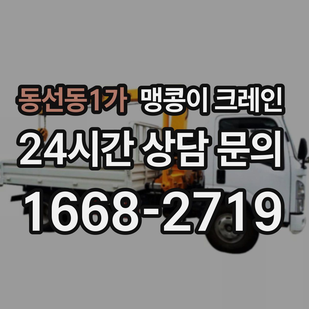 동선동1가 맹콩이 크레인