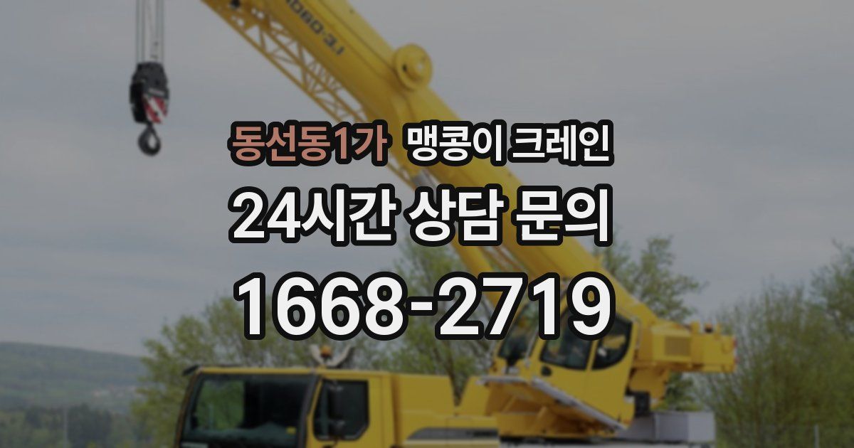 동선동1가 맹콩이 크레인