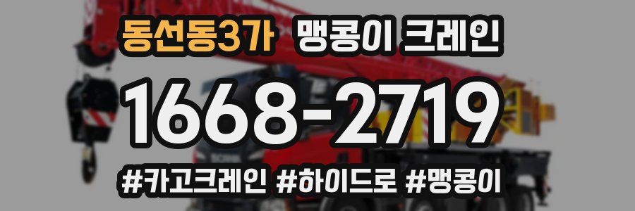 동선동3가 맹콩이 크레인