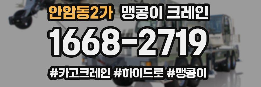 안암동2가 맹콩이 크레인