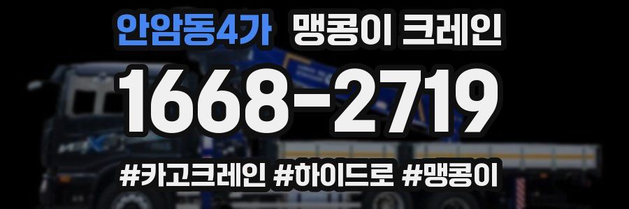안암동4가 맹콩이 크레인
