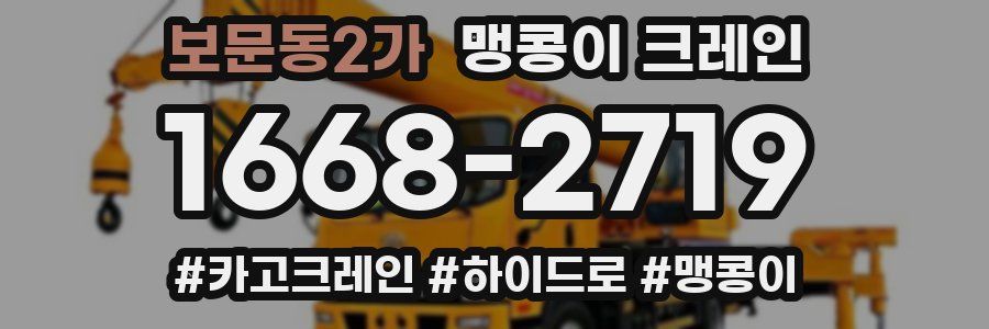 보문동2가 맹콩이 크레인