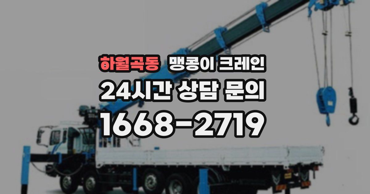 하월곡동 맹콩이 크레인
