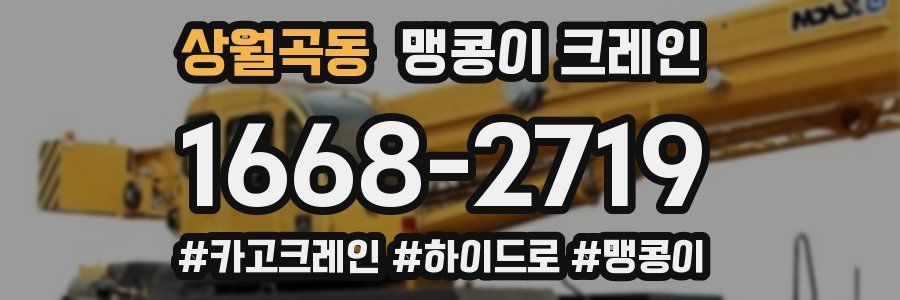 상월곡동 맹콩이 크레인