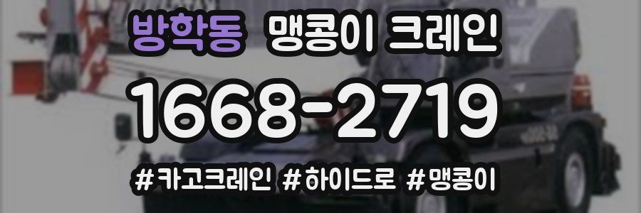 방학동 맹콩이 크레인