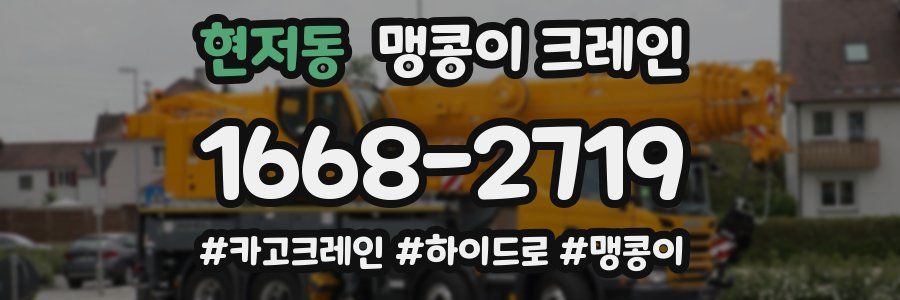 현저동 맹콩이 크레인