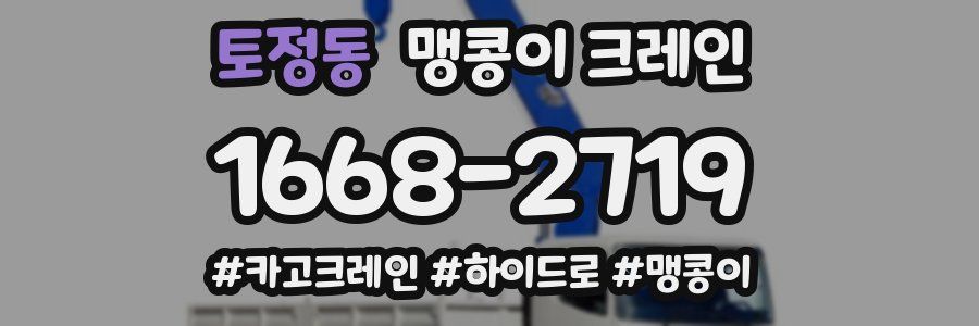토정동 맹콩이 크레인