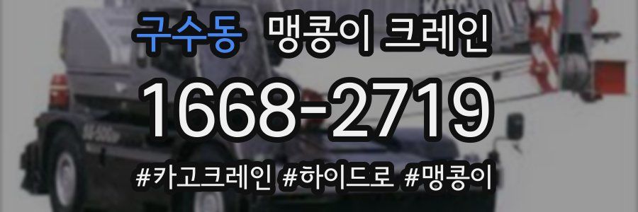 구수동 맹콩이 크레인