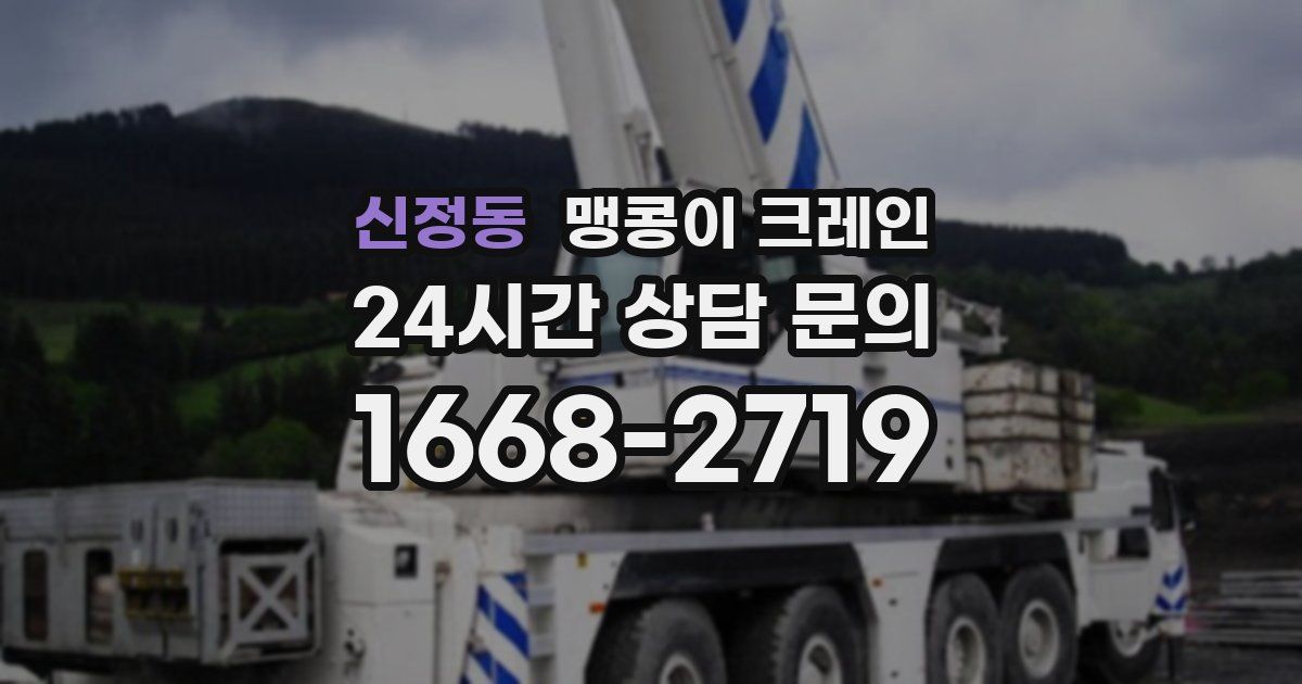 신정동 맹콩이 크레인
