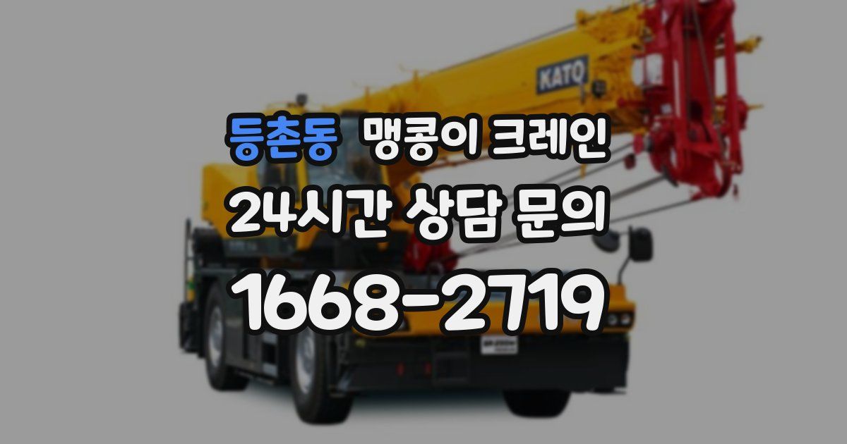 등촌동 맹콩이 크레인