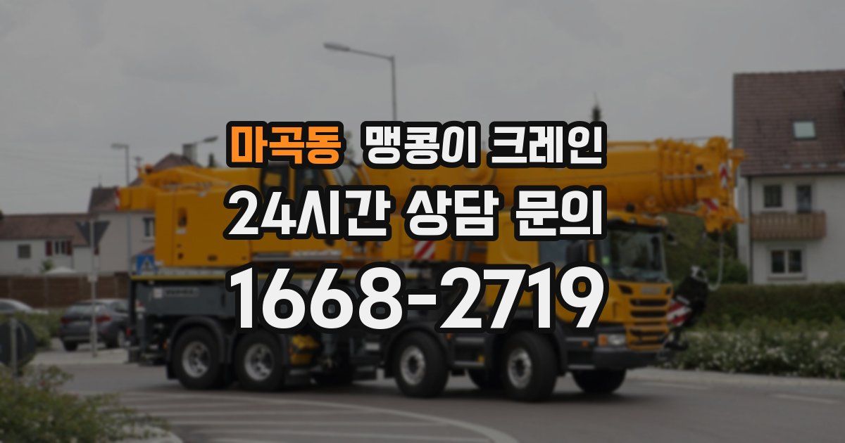 마곡동 맹콩이 크레인