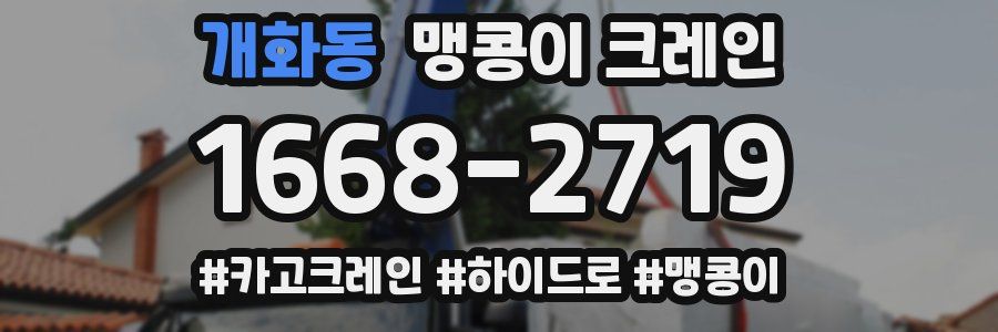 개화동 맹콩이 크레인