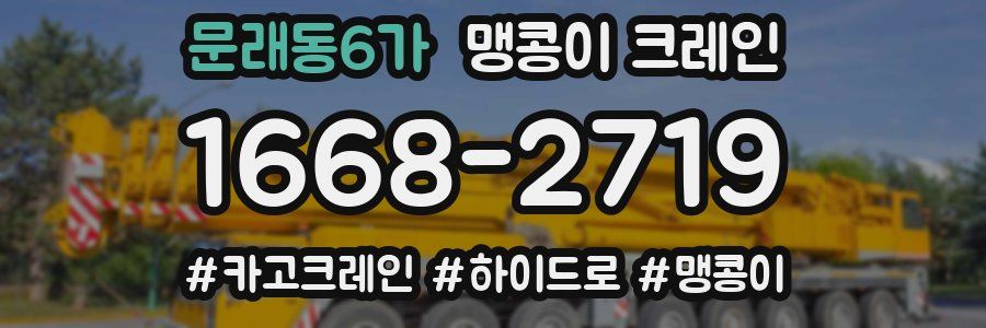 문래동6가 맹콩이 크레인