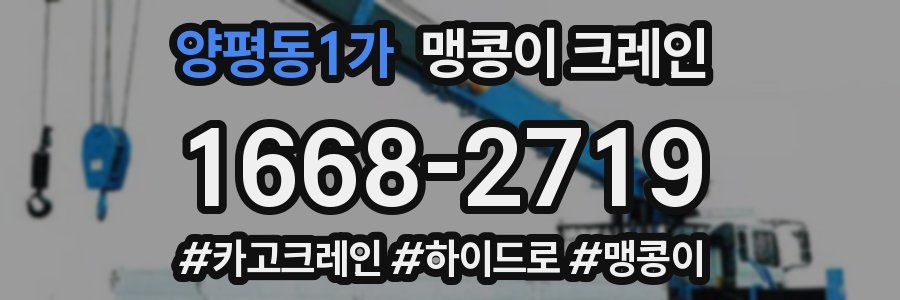 양평동1가 맹콩이 크레인