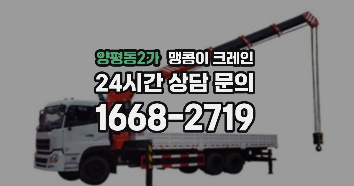 양평동2가 맹콩이 크레인