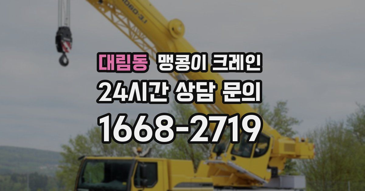 대림동 맹콩이 크레인
