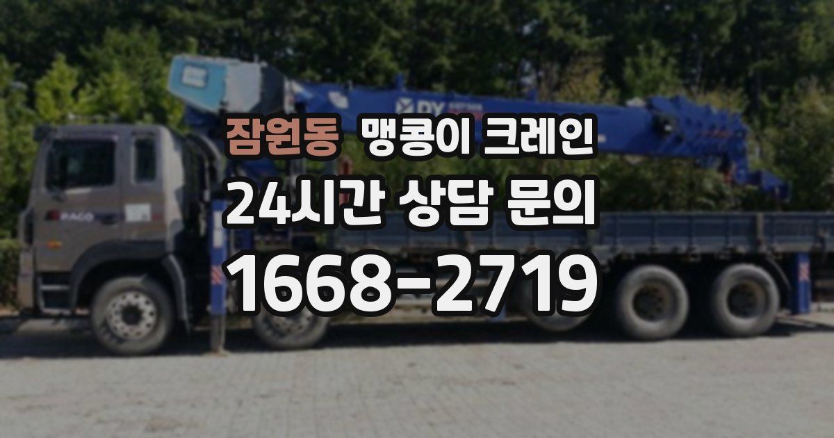 잠원동 맹콩이 크레인