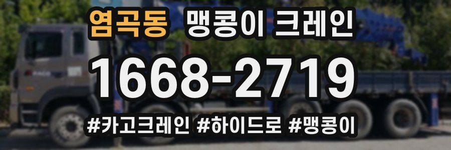 염곡동 맹콩이 크레인