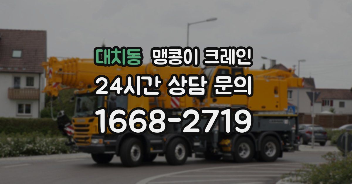 대치동 맹콩이 크레인