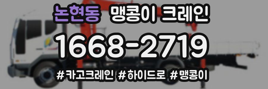 논현동 맹콩이 크레인