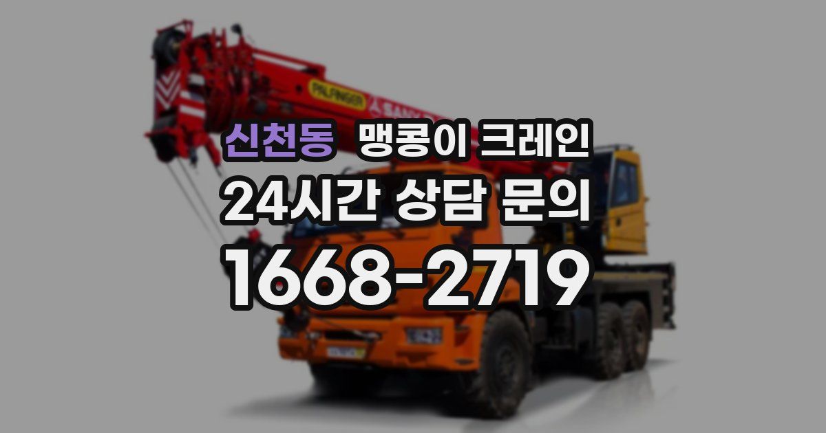 신천동 맹콩이 크레인