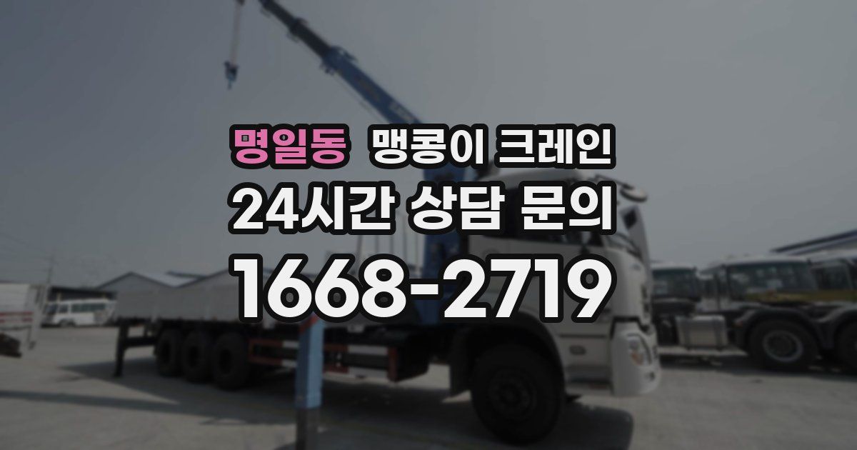 명일동 맹콩이 크레인