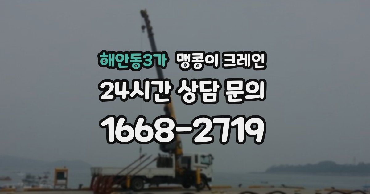 해안동3가 맹콩이 크레인