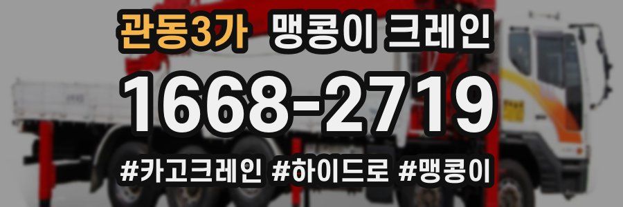 관동3가 맹콩이 크레인