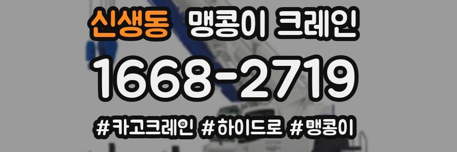 신생동 맹콩이 크레인