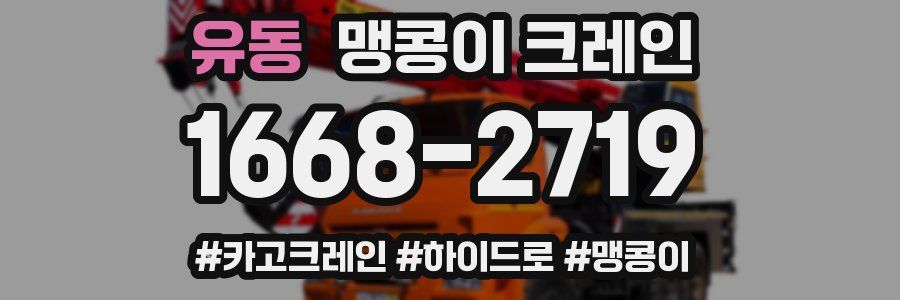 유동 맹콩이 크레인