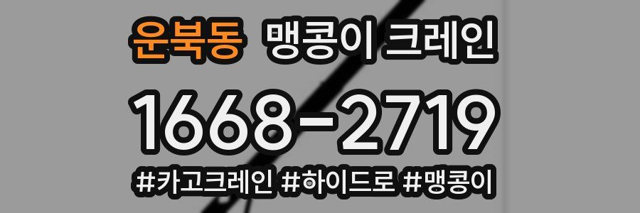 운북동 맹콩이 크레인