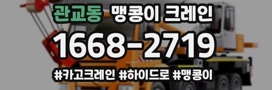 관교동 맹콩이 크레인