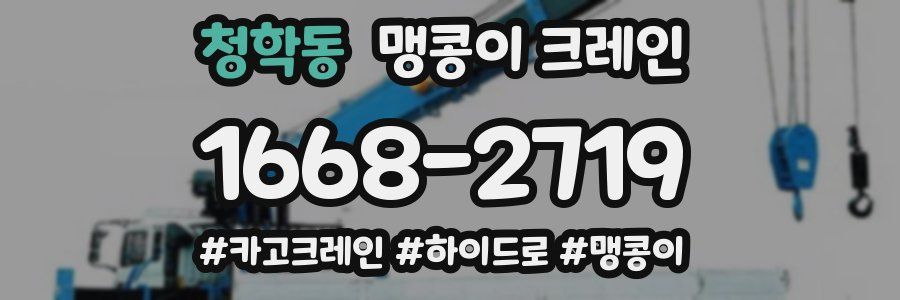 청학동 맹콩이 크레인