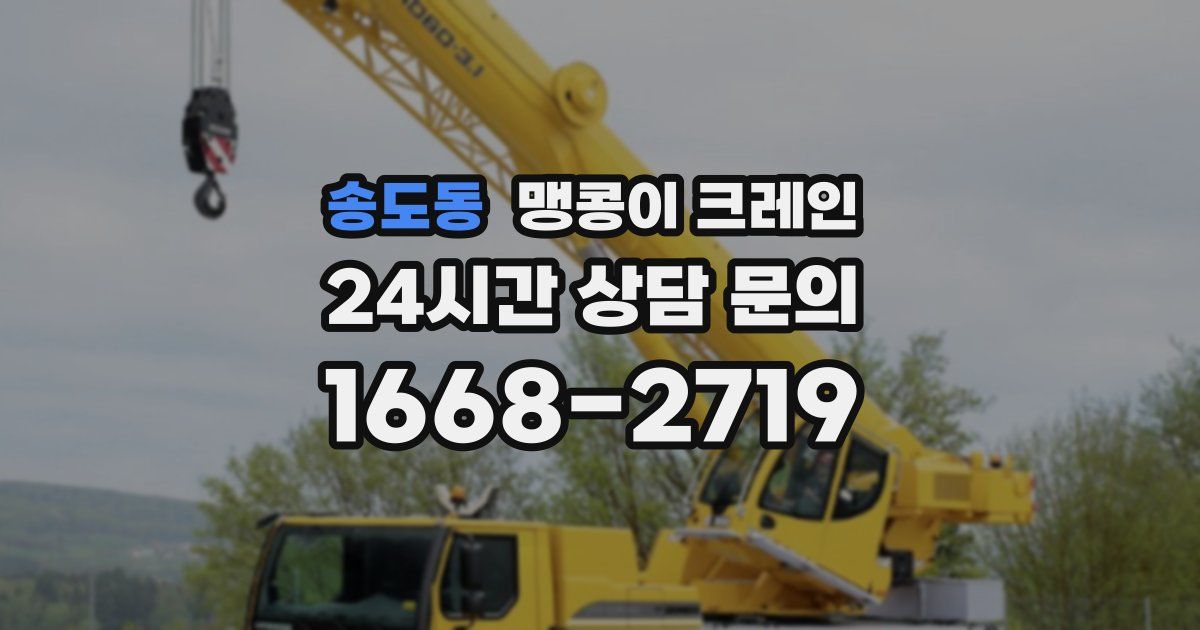 송도동 맹콩이 크레인