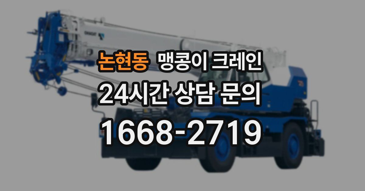 논현동 맹콩이 크레인