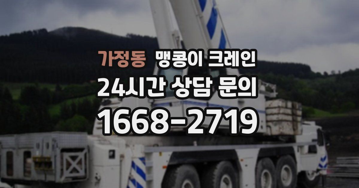 가정동 맹콩이 크레인
