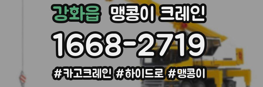 강화읍 맹콩이 크레인