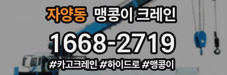 자양동 맹콩이 크레인