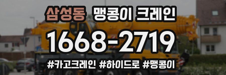삼성동 맹콩이 크레인