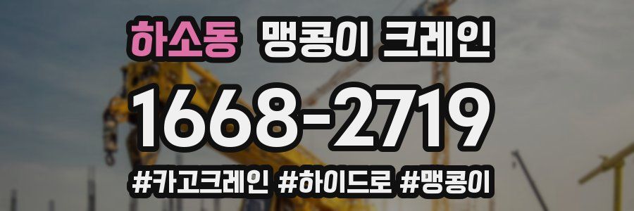 하소동 맹콩이 크레인