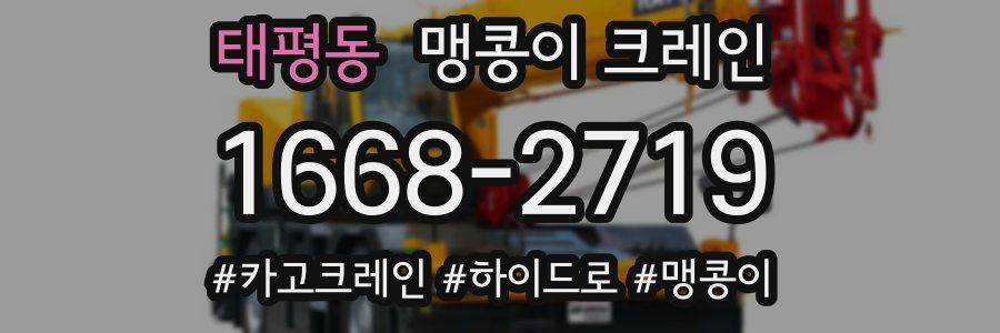 태평동 맹콩이 크레인