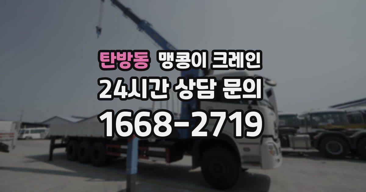 탄방동 맹콩이 크레인